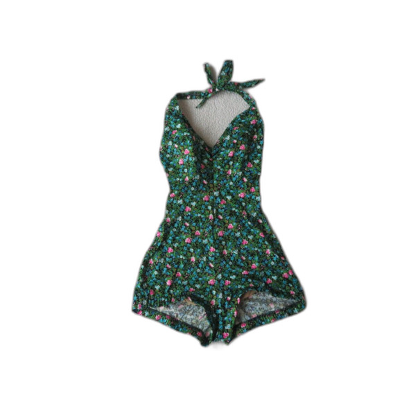 rose marie reid Other - vintage rose marie reid one piece short bottom halter bathing suit usa made